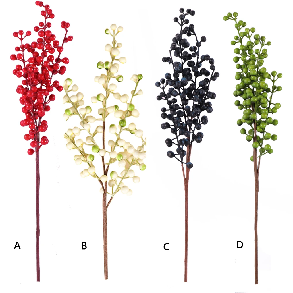 

Christmas Berry Artificial Pine Cone For Christmas Decoration Fake Flower Artificial Pine Tree Branch DIY Home Party Decor