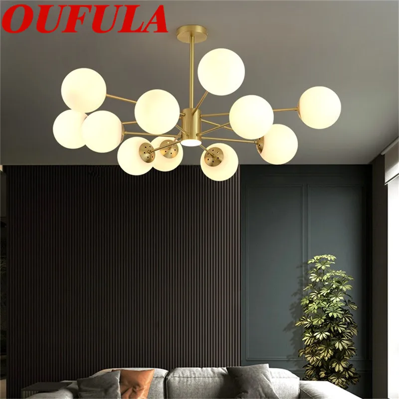 

Hongcui Modern Chandeliers Brass Contemporary Home Creative Decoration Suitable For Living Room Dining Room Bedroom