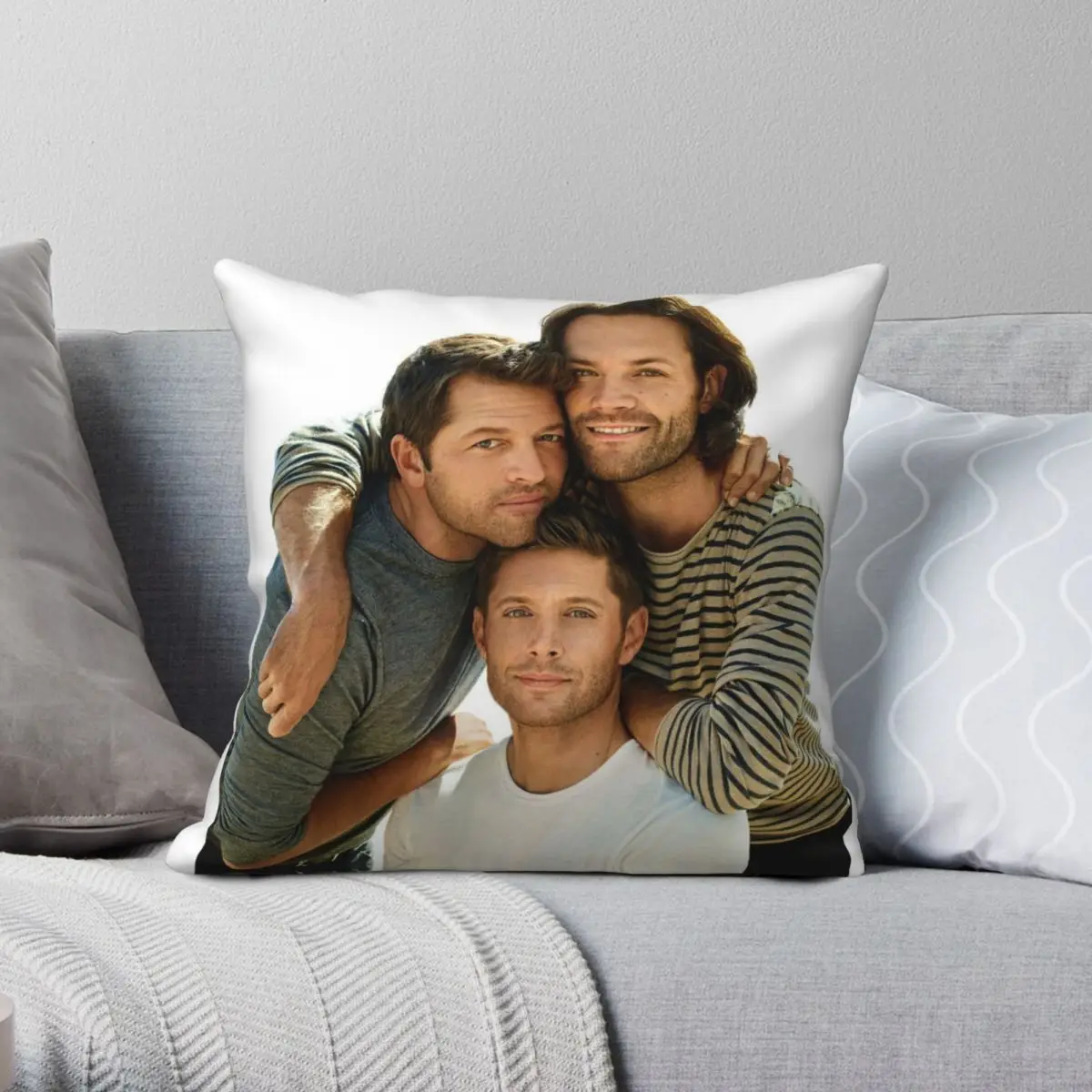 

Jared Jensen Misha Pillowcase Polyester Linen Velvet Pattern Zip Decor Car Cushion Case 45x45