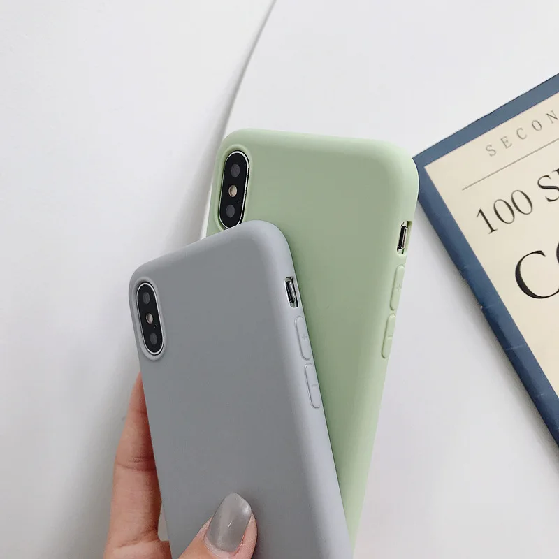 Ультратонкий матовый чехол карамельного цвета для Xiaomi Mi A3 A2 A1 6X 5X 8 Lite 9 SE 9T 10 Pro Note