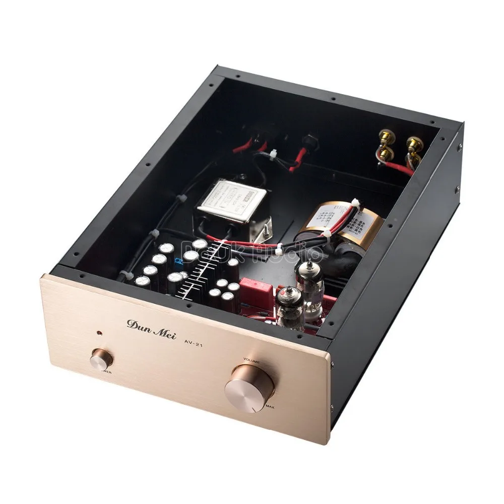 Douk аудио 6N11+ 12AU7 вакуумный ламповый предусилитель HiFi буфер стерео аудио предусилитель