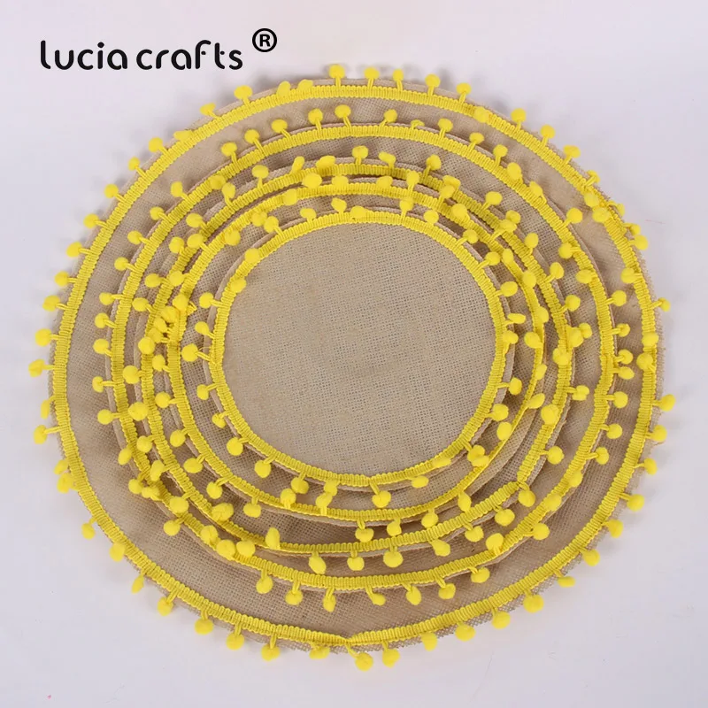 Распродажа! 5 шт./лот круглый коврик для стола из льна с отделкой помпоном