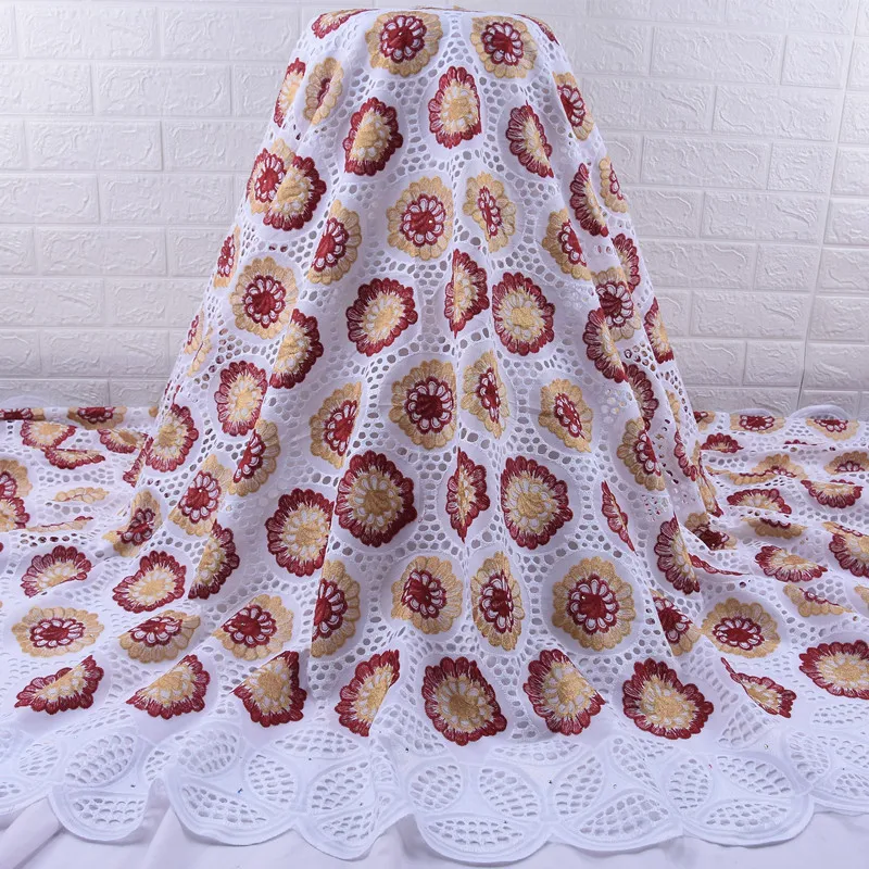 

Африканская кружевная ткань Zhenguiru с вышивкой, белая нигерийская швейцарская вуаль кружева в Швейцарии для свадебной вечеринки A1838