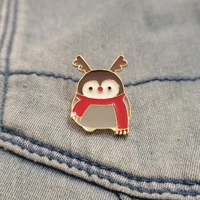 penguin lovely brooches enamel pin collar shirt sweater cloches accessories gifts for women