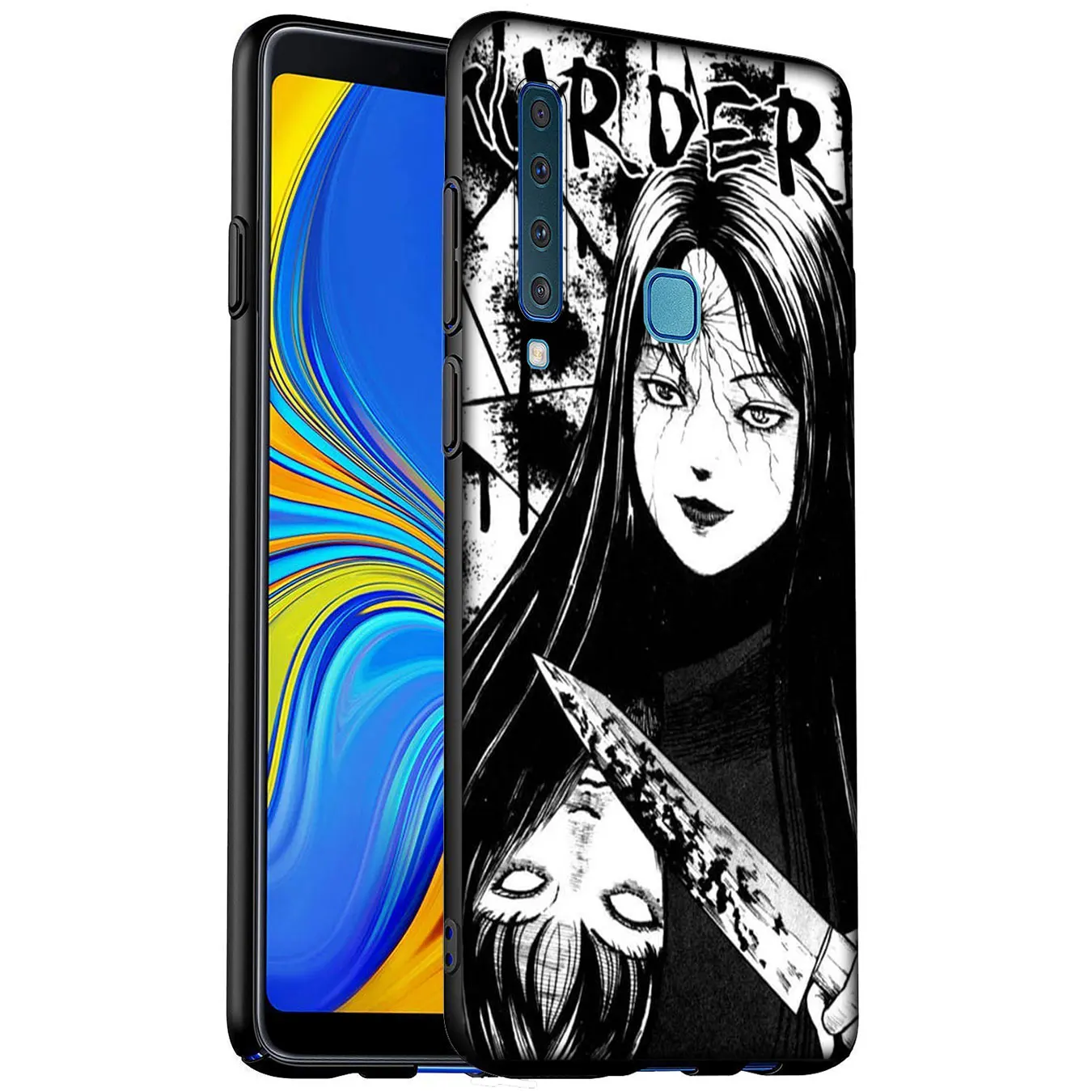 Японский ужасный комикс Мягкий силиконовый чехол для телефона Samsung Galaxy A6 A7 A8 A9 2018