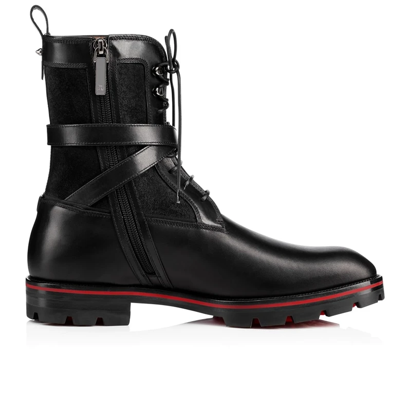 Мужские повседневные сапоги из черной замши и кожи лоскутные ботильоны со