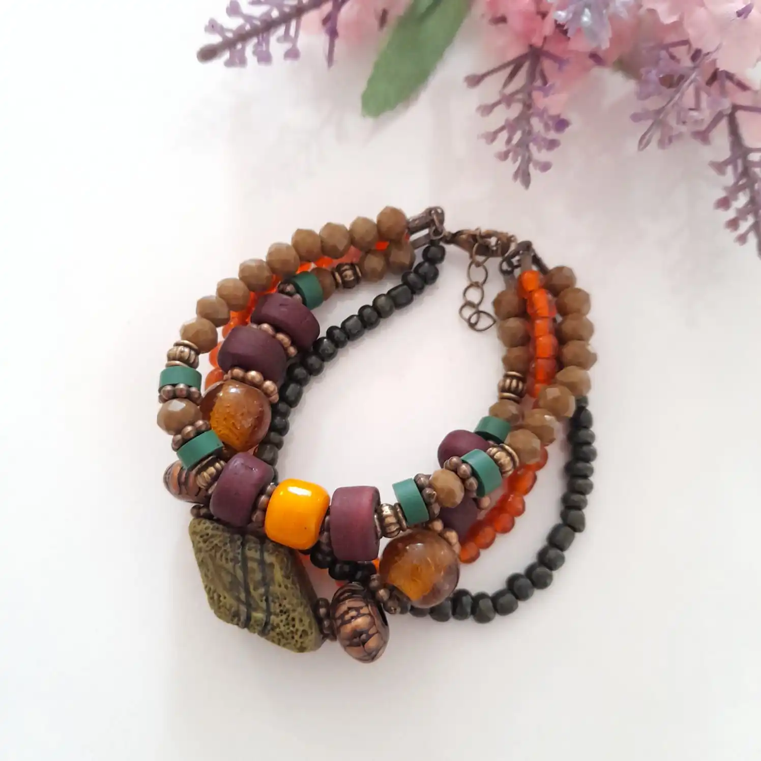 

Goodtime Natural Stones Embellished Bracelet Natural Stone Women Handmade Jewelry