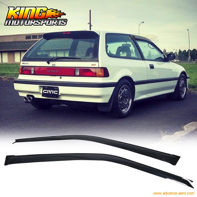 Солнцезащитный козырек подходит для 88-89 Honda Civic 3Dr темное Дымовое стекло 1 6 мм