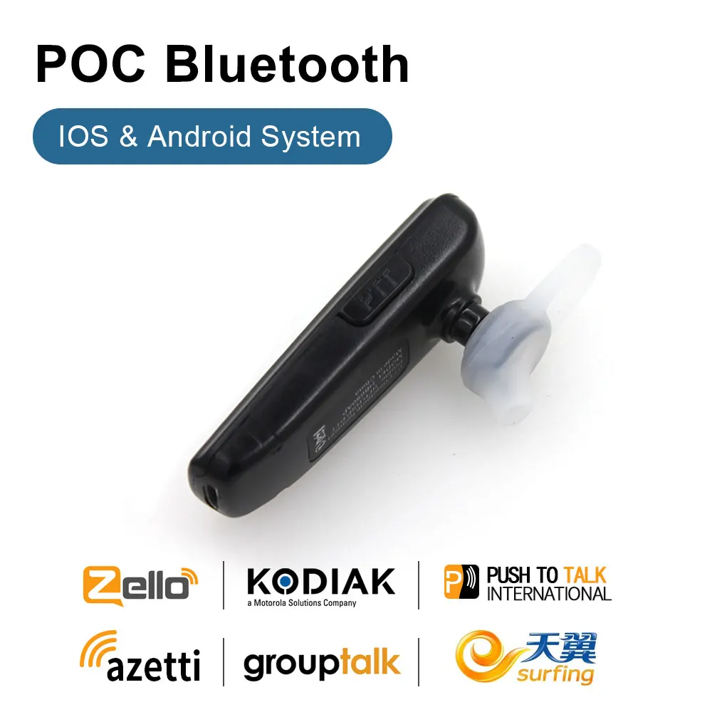 Новинка 2019 Беспроводная Bluetooth гарнитура с микрофоном Zello Ptt для Android мобильный