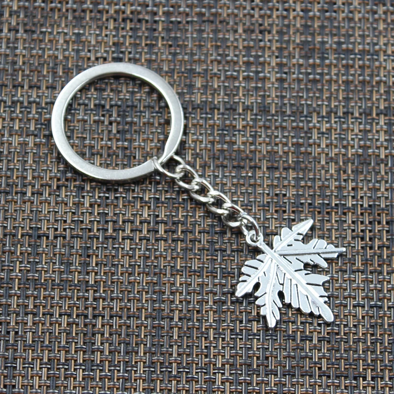 Модный брелок 28x27 мм Канадский кленовый лист подвески из серебра мужские