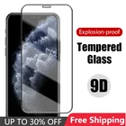 Закаленное стекло 9D для iPhone 13 Pro, защитное стекло с полным покрытием для iPhone 12 Mini X XS Max 7 8 Plus XR 6 6S SE 2020, черное