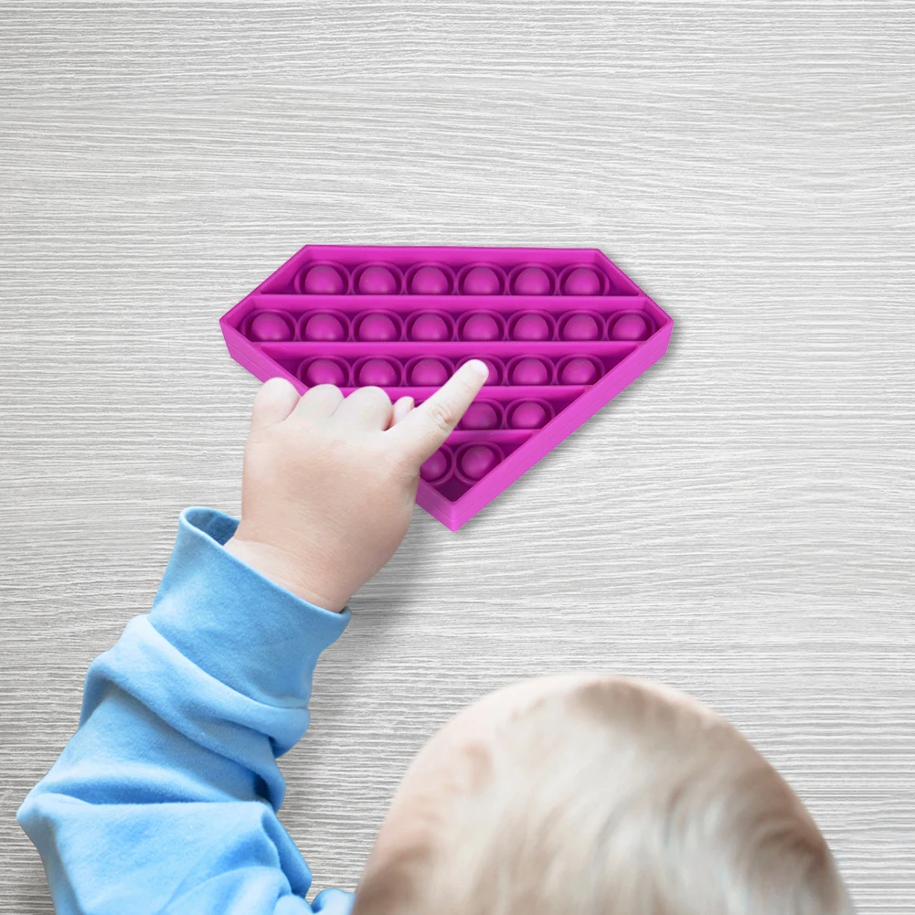 

Push Bubbles Sensory Fidget Toys Soft Silicone Autism Anti-stress Toys Early Education Puzzle for Adult Child