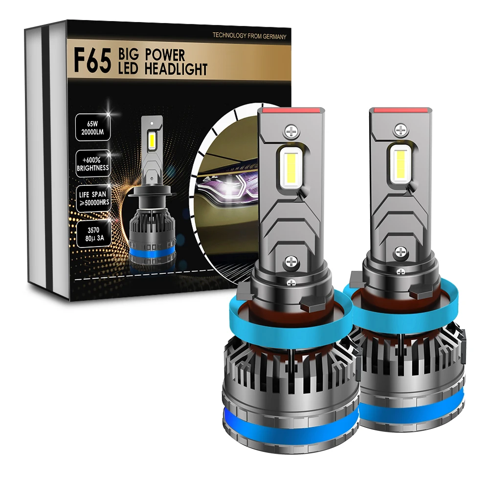 XENPLUS 2 шт. светодиодный H4 H7 H8 H11 9005 9006 9012 9004 9007 HB4 HB3 H1 H3 Авто F65 автомобильные лампы