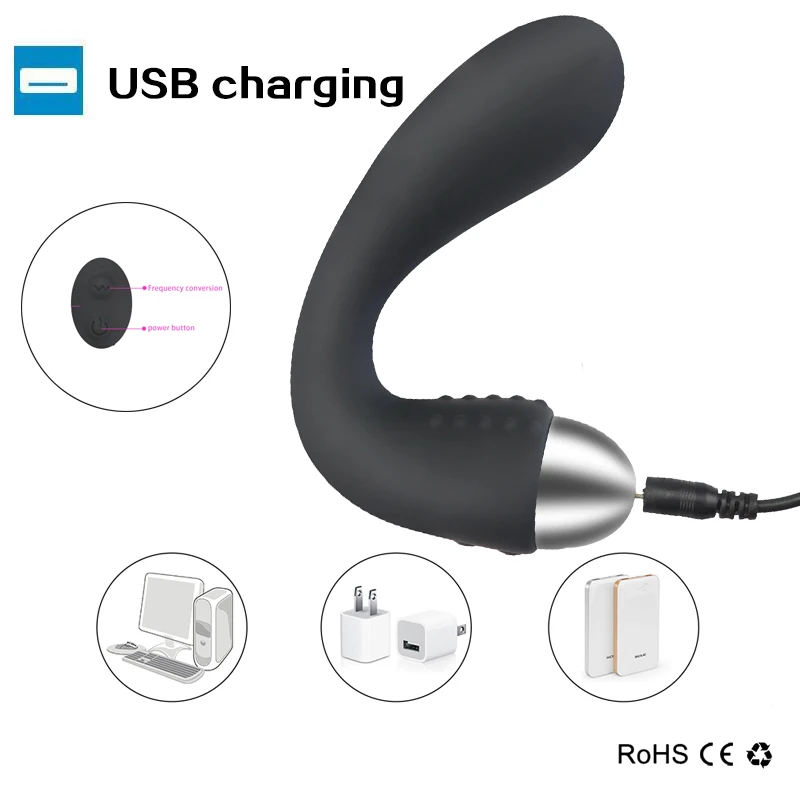 Зарядка через USB Мужской мастурбатор массажер-вибратор для простаты Силиконовый