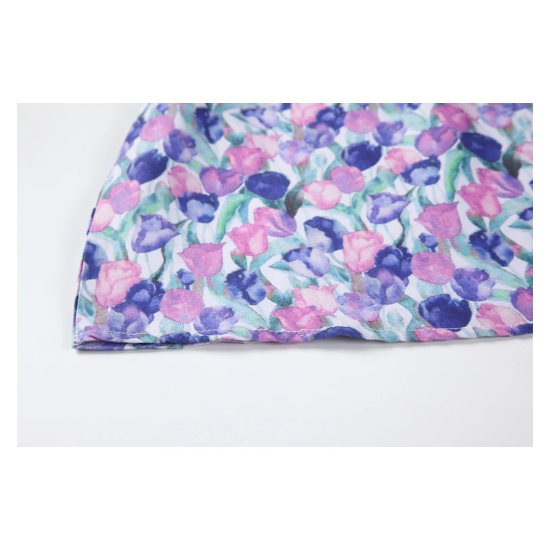 

Nbpm Women 2021 Sexy Fashion With Purple Puff Sleeves Women's Dress Elegant Print Vestidos Mujer Summer Sundresses Spring