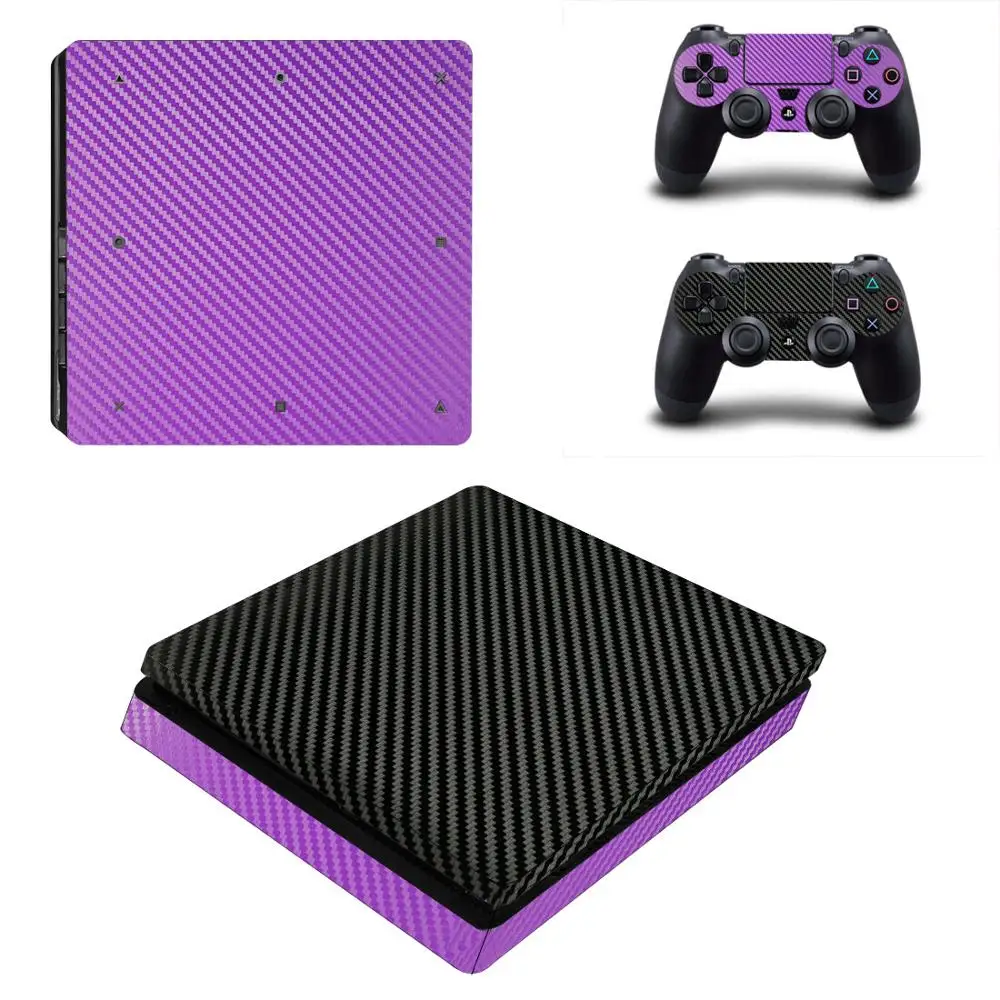 PS4 тонкие наклейки из углеродного волокна Play station 4 тонкий кожи наклейка Стикеры