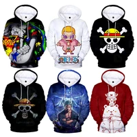 2021 3d print anime one piece hoodies menwomen harajuku funny children cartoon luffy zoro graphic hip hop sweatshirts