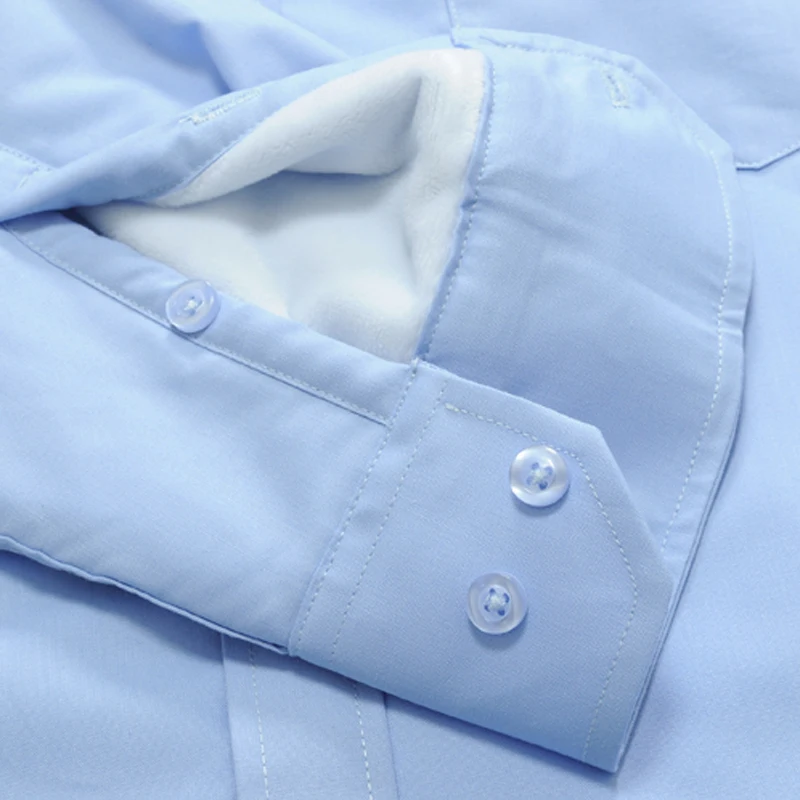 

6XL 7XL 8XL 9XL 10X winter long-sleeved shirt 2020 new comfortable soft warm men's business casual loose solid color shirt white