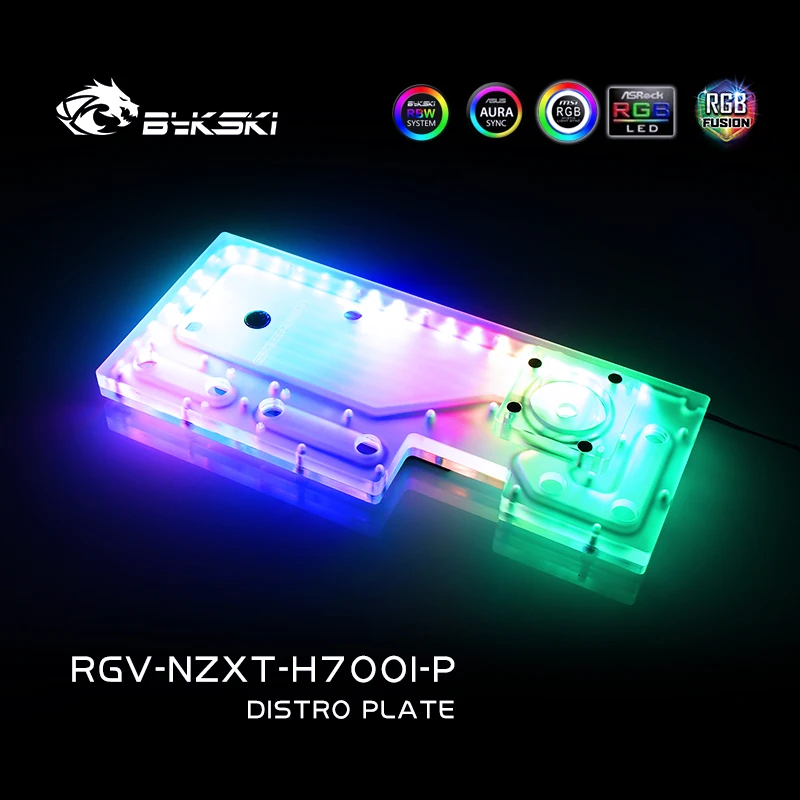 BYKSKI акриловая доска водный канал решение использовать для NZXT H700B чехол