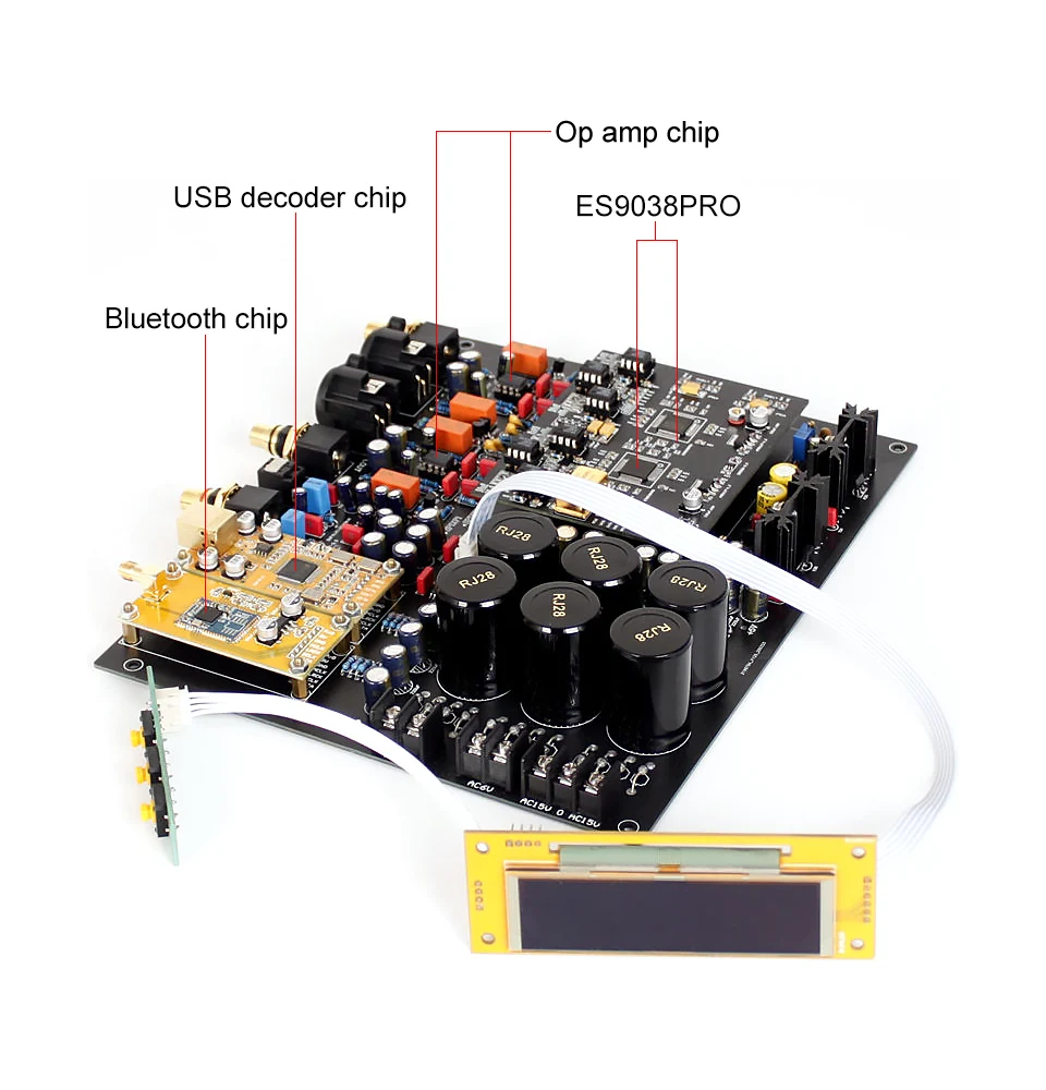 Декодер Lusya Dual ES9038pro Csr 8675 Bluetooth 5 0 поддержка APTX-HD коаксиальный волоконный вход