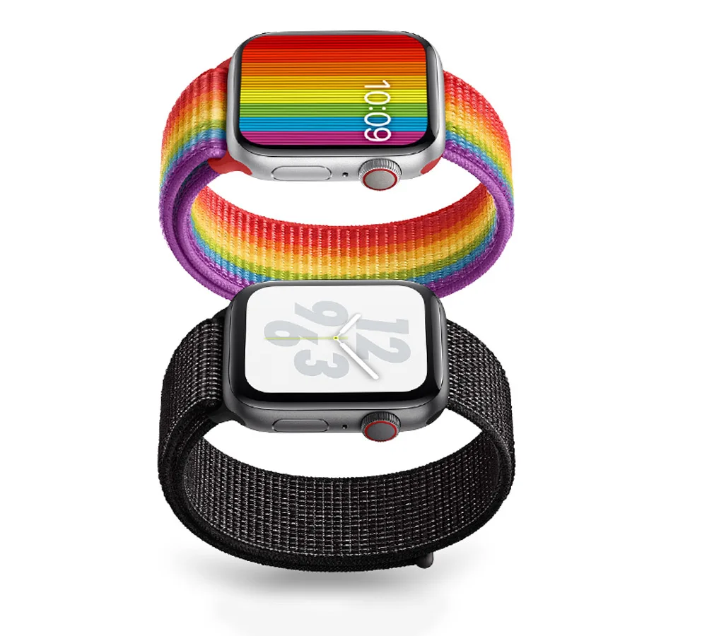 Ремешок для apple watch, ремешок 44 мм, 40 мм, тканый нейлоновый ремешок iwatch серии 5, 4, 3, ремешок 42 мм, 38 мм, ремень, аксессуары для apple watch