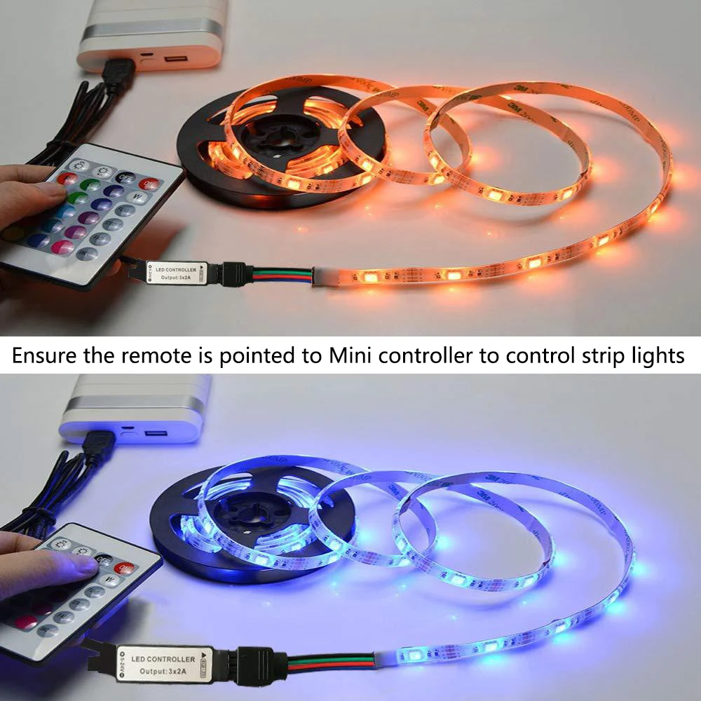 Светодиодная ленсветильник 5050SMD с питанием от USB гибкая светодиодная лампа