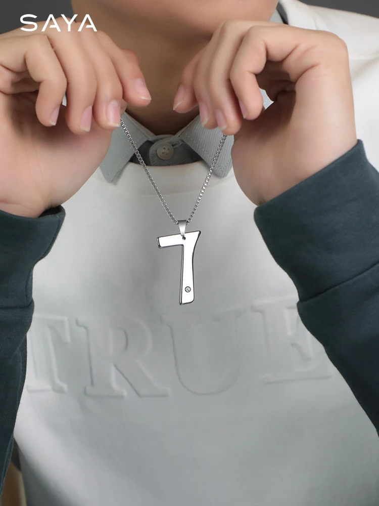 Мужская модель полированная Регулируемая цепочка-ожерелье Подарок на годовщину