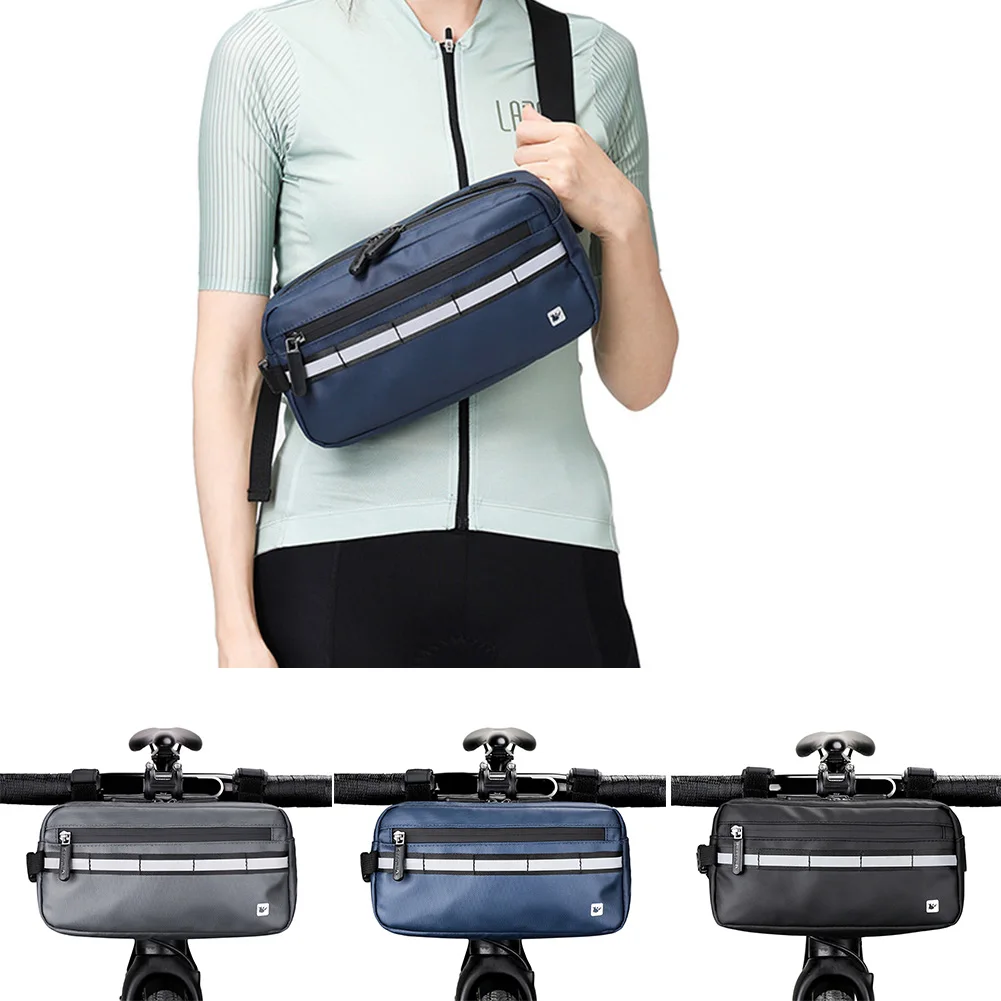 

Cycling Bag Bicycle Bike Handlebar Bag Front Frame Tube Waterproof Front Basket Cycling Front Basket Pannier Frame Tube Bag