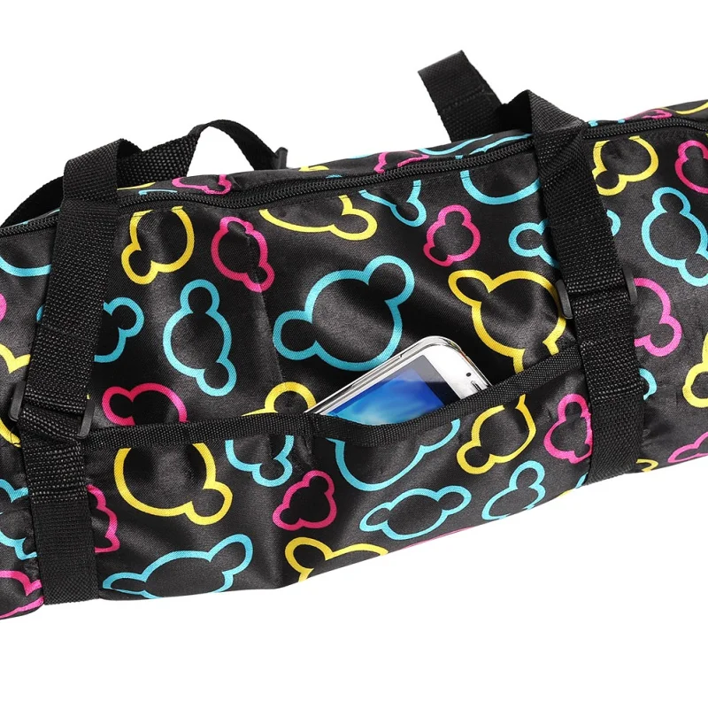 

New Multi-Color Yoga Mat Storage Bag Printed / Dot Zipper Bags Carrier Organization Tool With Straps