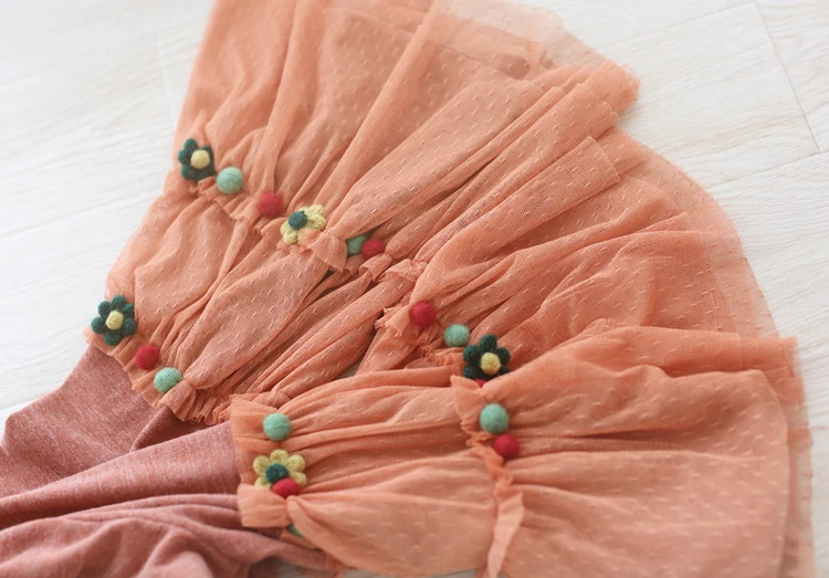 Свитер женский в этническом стиле с расклешенными рукавами и цветами Харадзюку |