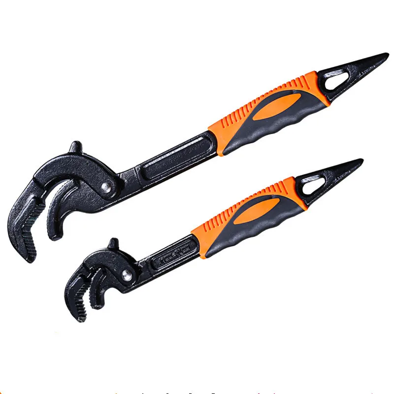 

14-30 / 30-60mm Universal Key Pipe Adjustable Wrench Set High-carbon Steel N Grip Tool Plumber Multi Snap Hand Tool Sets