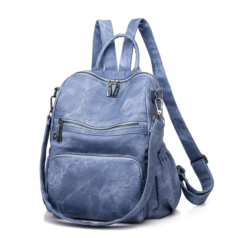 

Luxury Brand Design PU Leather Work Backpack Women 2021 New Everyday Commuter Shoulder Backpack Female Mochilas Para Mujer