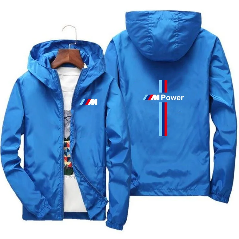 Мужская ветровка на молнии с капюшоном|Мужские куртки| |