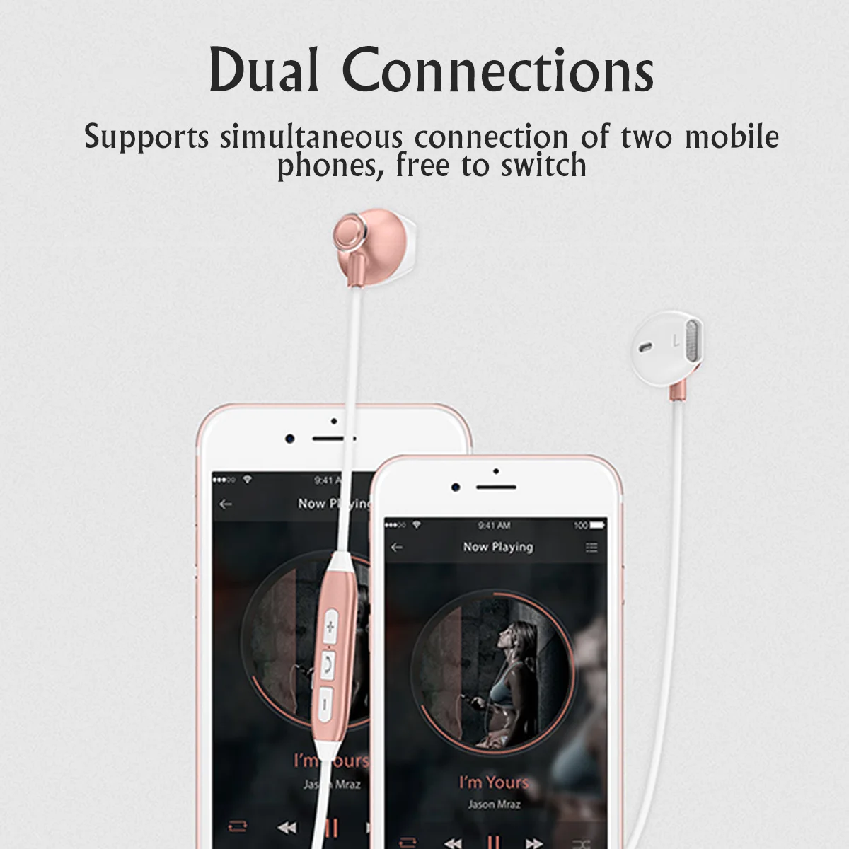

bluetooth Earphone neckband headphones Waterproof Sports Wireless Bass Magnetic Neck-hanging Headset With Mic For phone iPhone