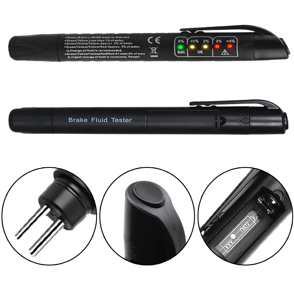 Точный тестер качества масла тормозной жидкости с 5 светодиодный цифровой для