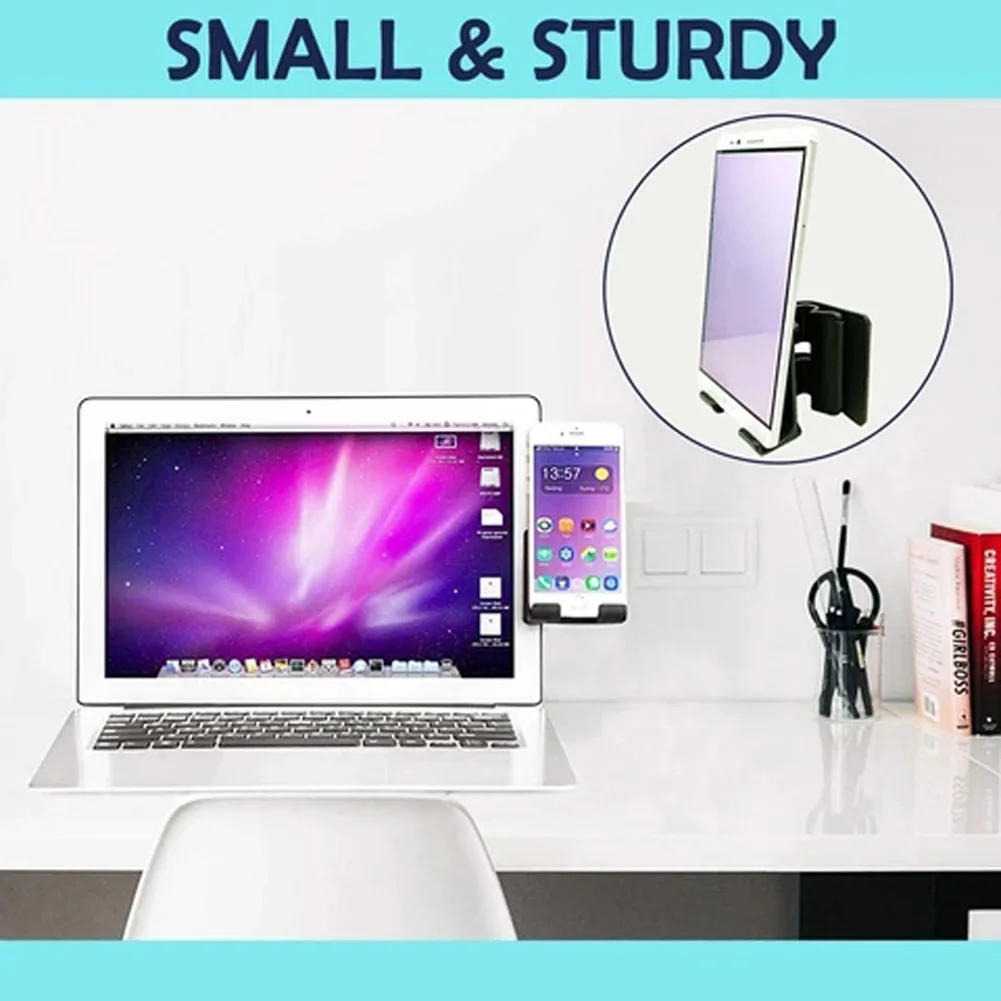 

Tablet Screen Side Phone Holder Clip for Laptop Notebook or Desktop Monitor C66