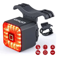 bicycle light smart rear taillight usb led waterproof safety lantern auto onoff stop signal brake cycling lamp bike accessories