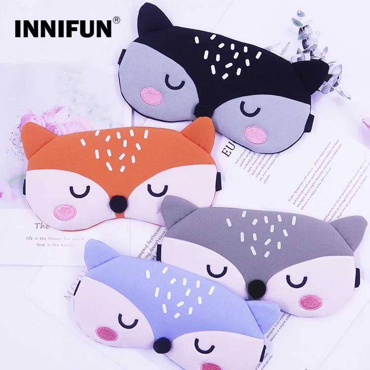 

Cute Cartoon Sleep Mask With Ice Bag Skin Friendly Breathable Cold Gel Mask Hot Compress Relax Anti Dark Circle Eye Patches