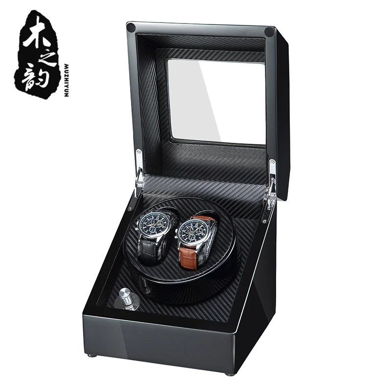 Часы Winder шейкер Коробка Чехол для хранения дисплей автоматический деревянный