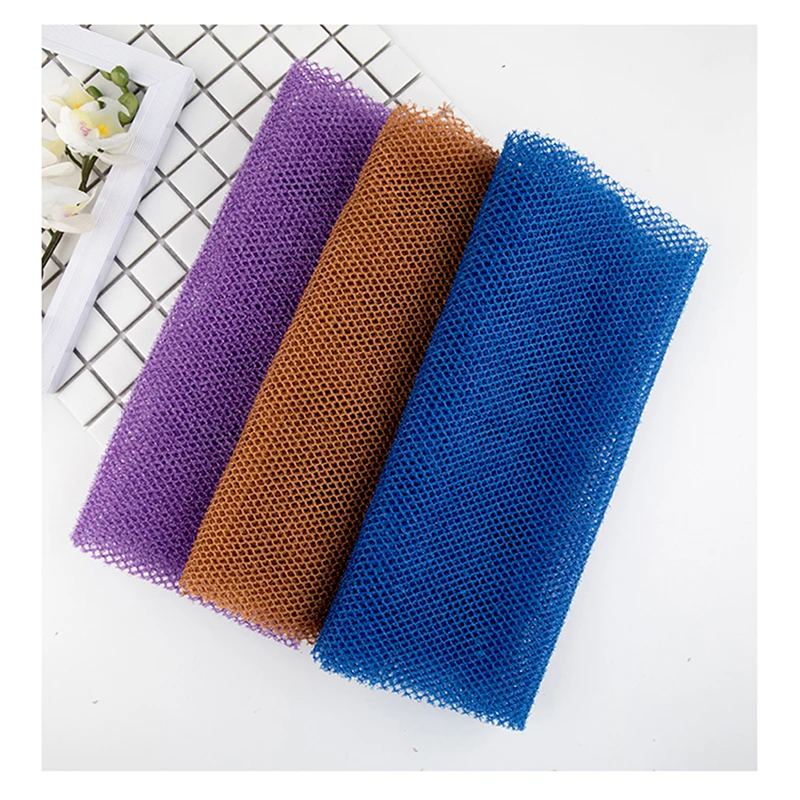 African Net Long Bath Body Exfoliating Long Net Shower Body Scrub Back Scrubber Skin Smoother Beauty Skin Bath Wash 30X80cm images - 6