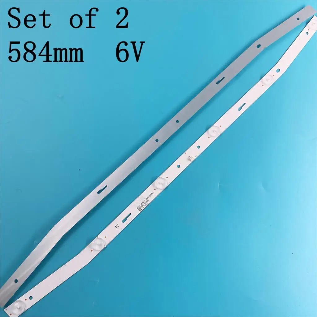 

New 2 PCS/lot 6LED(6V) LED Backlight strip for JS-D-JP3220-061EC E32F2000 AKTV3222 ST3151A05-8 V320BJ7-PE1 AKTV3216 ST3151A04-8