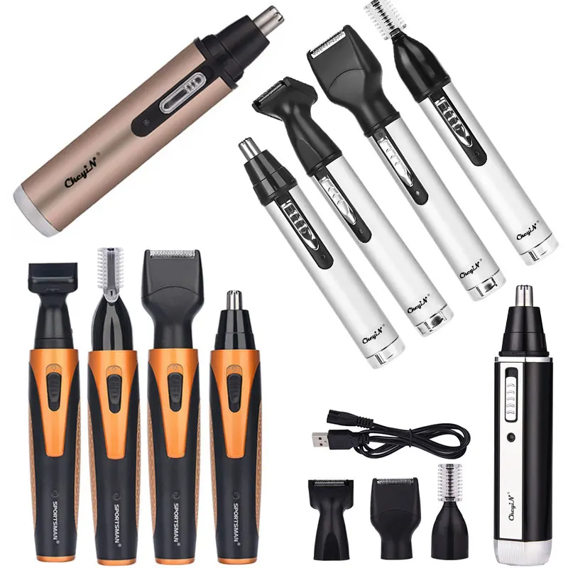 

Rechargeable Nose Ear Hair Trimmer Men Electric Shaver Beard Eyebrow Sideburns Safety Hair Remover Clipper Face Shaving Machine