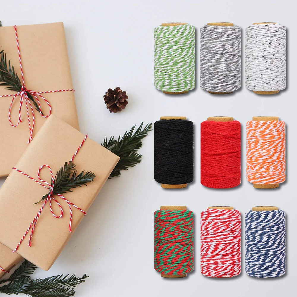 двухцветная хлопчатобумажная шпагат 100 м * 2 мм