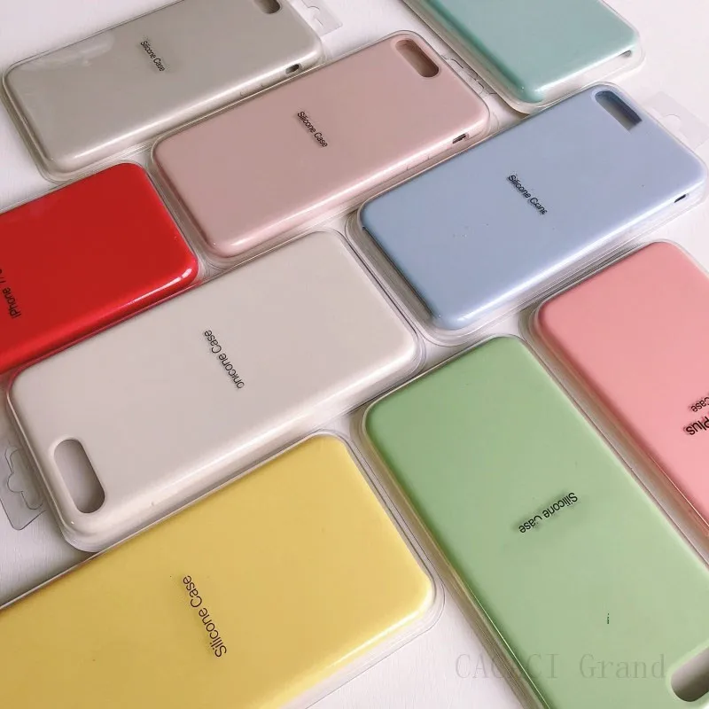 

New Official Original Silicone Case For iPhone 11 7 8 Plus XR X XS Max 6 Cases For iPhone 12 11 Pro MAX Mini SE 2020 Full Cover