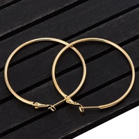 40mm 60mm 70mm 80mm exaggerate big smooth circle hoop earrings brincos simple party round loop earrings for women jewelry