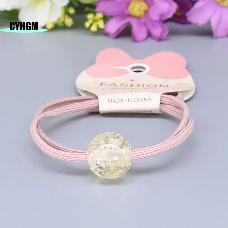 Резинка для волос женская эластичная янтарная F30-8 |