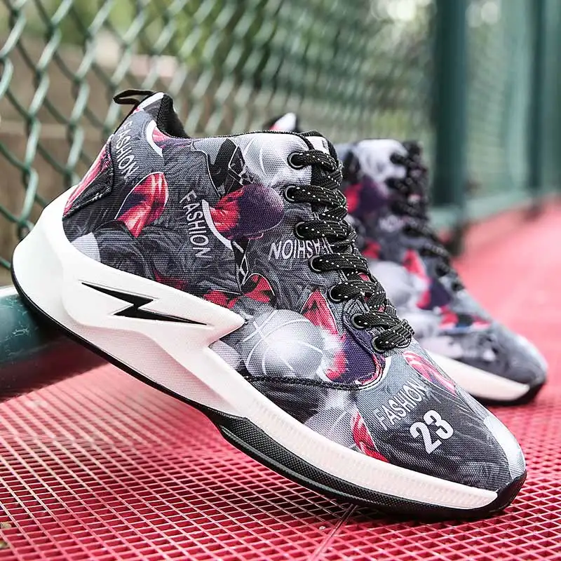 Парные Модные баскетбольные кроссовки для мужчин и мальчиков трендовая