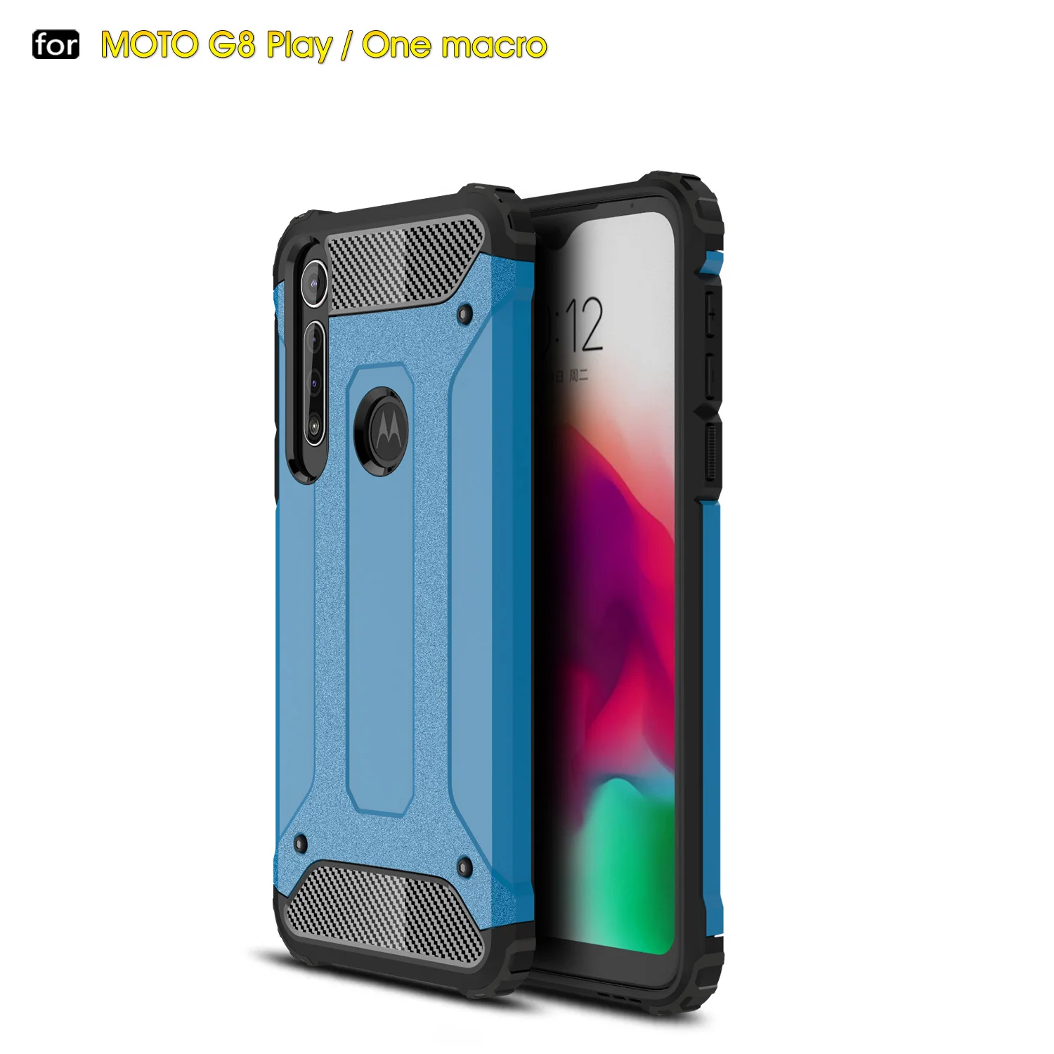 Чехол Броня Moto G8 play для Motorola Play + противоударный чехол G8Plus телефона One Macro телефона|