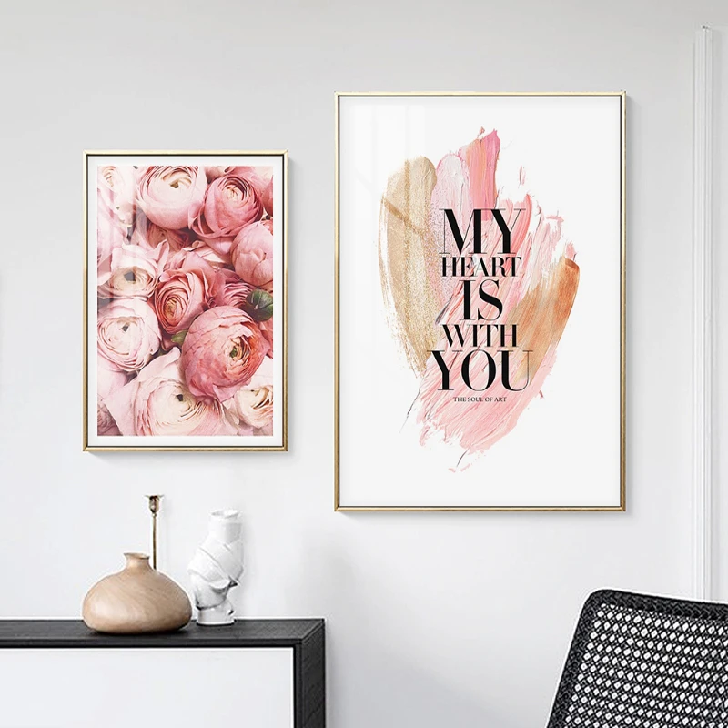Фото Постер на холсте с изображением розовых роз декор для художника цветок в