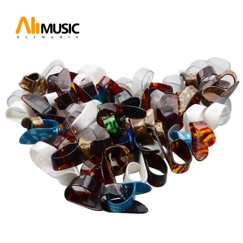 Palheta para Guitarra Acústica de Grande Palhetas de Índice Palhões com Plástico com 100 Concha Anticeluloide Peças